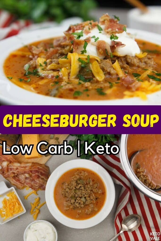 low carb cheeseburger soup