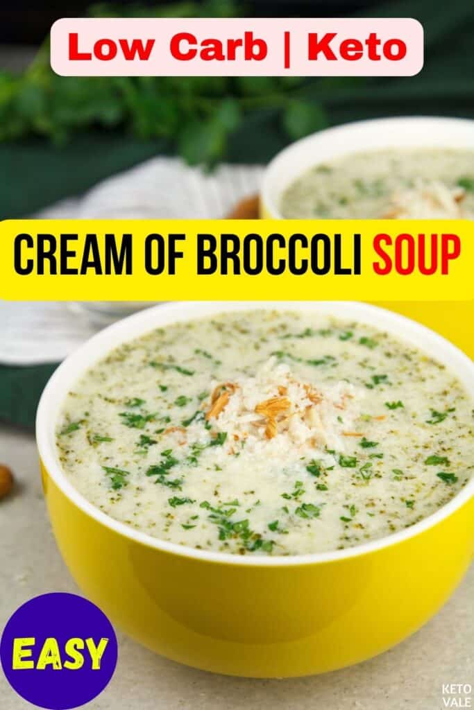 low carb cream of broccoli soup