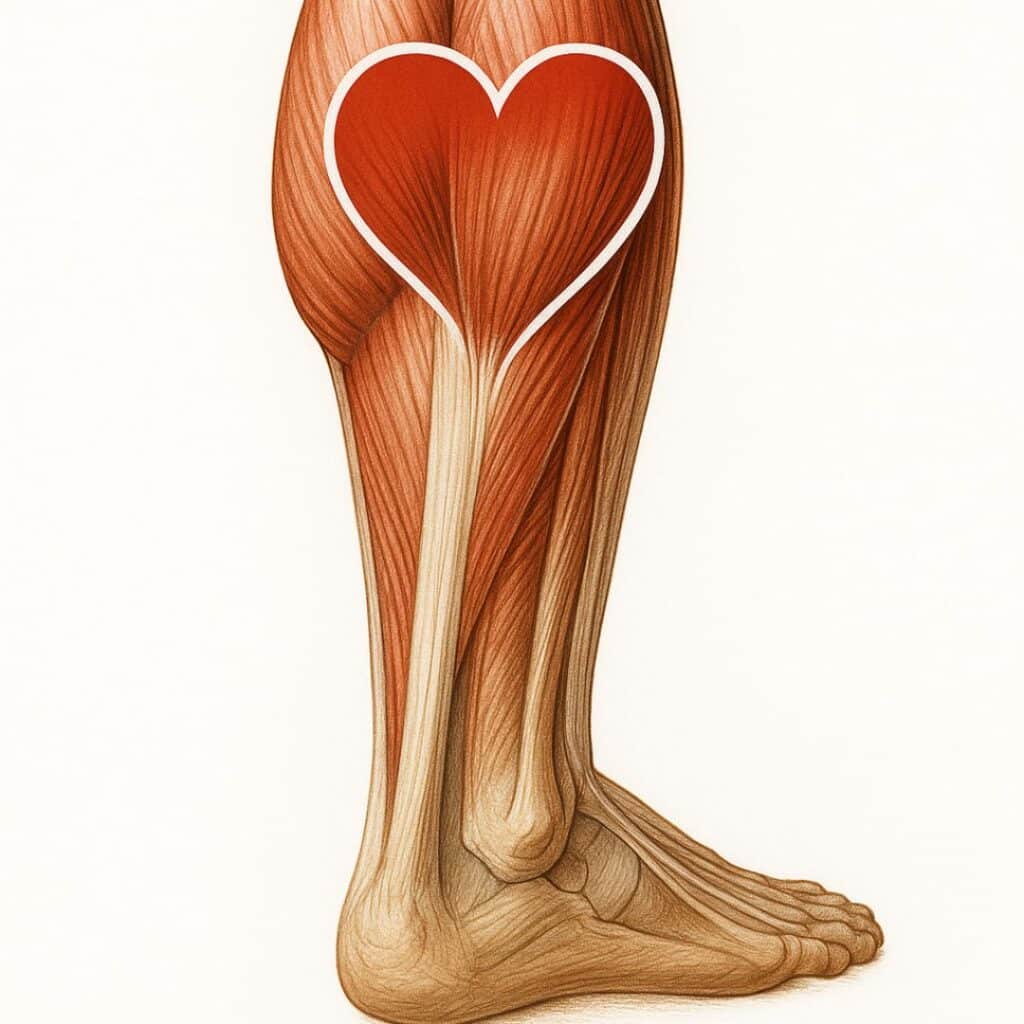 calf muscles as second heart