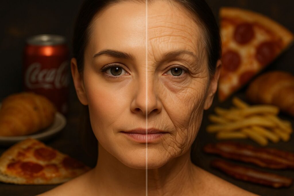 foods causes wrinkles